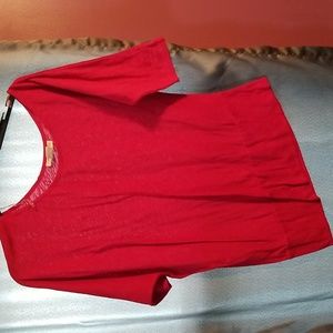 Women's Belle Du Jour off the shoulder short sleeved top size medium